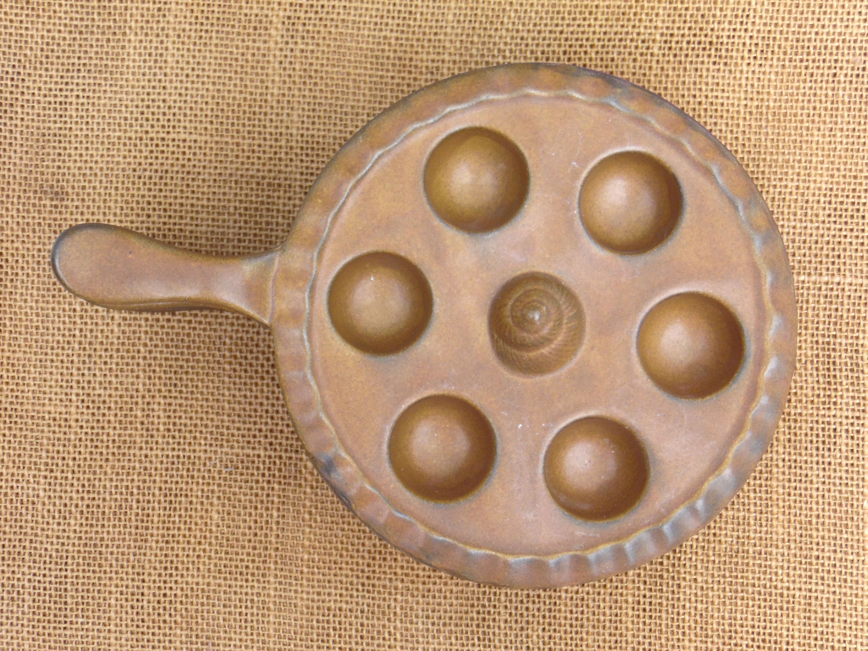 Set of 4 Ceramic Snail Plate 6 Hole Escargot Serving Dish Etsy