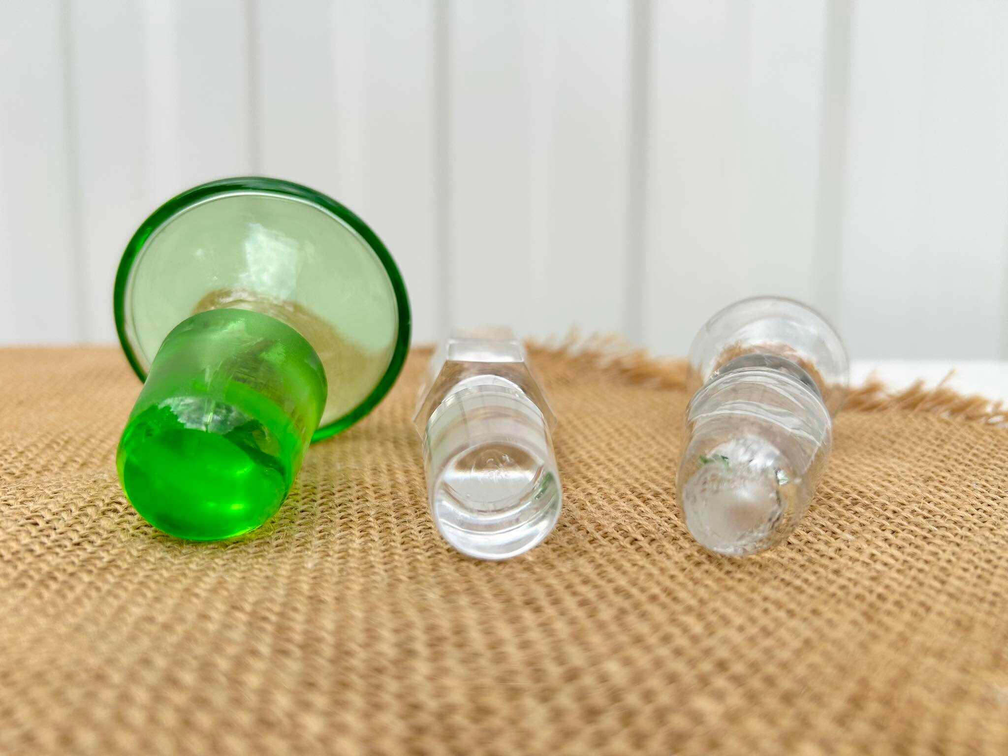 Tappi per bottiglie di vetro decorativi italiani d'epoca Tappo per bottiglia di vetro Tappi per decanter vintage Tappo per bottiglia di caraffa Tappi di vetro - Italia