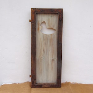 Antique Wooden Window Frame - Wall Picture - Wall Decor - Farmhouse Style - Duck Motive