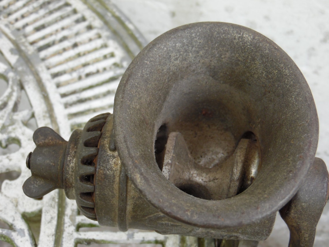 Antique Cast Iron Meat Grinder Rustic Kitchen Decor Etsy