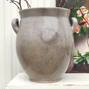 Zeldzame antieke Hongaarse Zsolnay Crock - Extra grote gekonfijte pot - Zeldzame steengoed Crock - Boerderij Decor - Country Chic