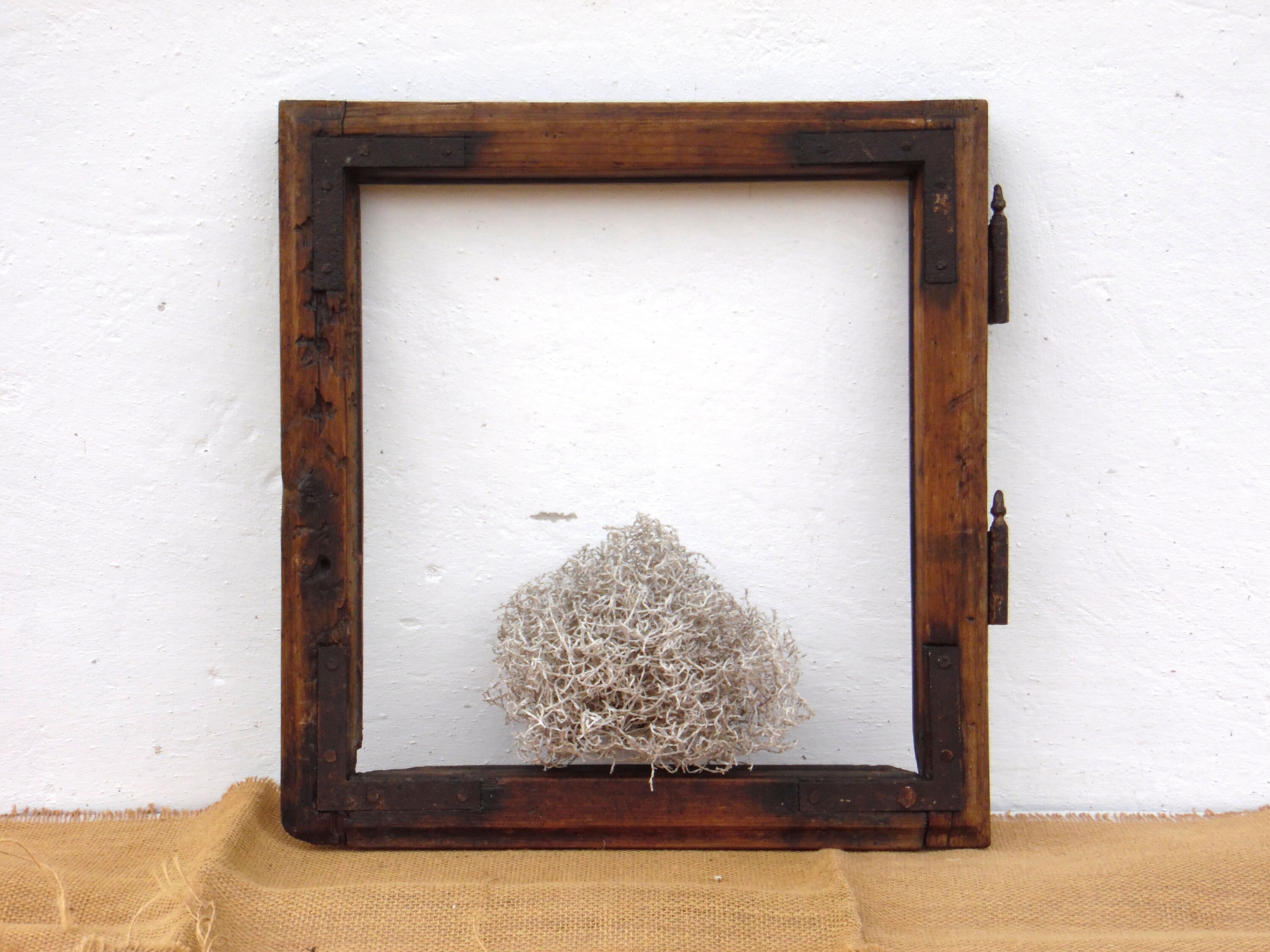 Antique Wooden Window Frame Chalkboard Mirror 50
