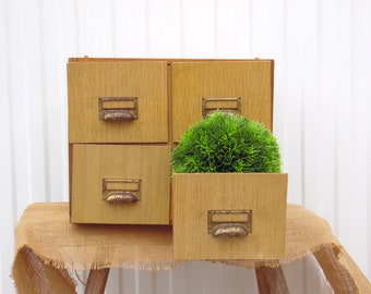 Antique Drawer Sectional Cabinet - Wooden Storage Cabinet  - Craft Storage - Antique Display