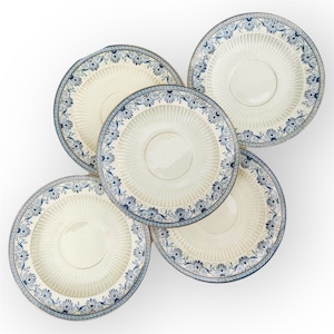 Set of 6 Vintage  Sarreguemines Porcelain Dessert Plates