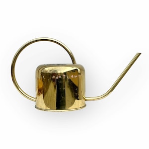Vintage Brass Watering Can - Plants, Gardening - Indoor - Outdoor - Home Decor (01)