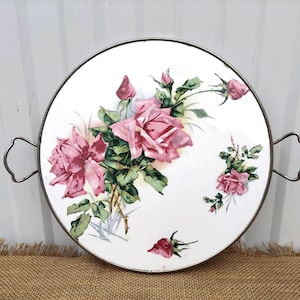 Antique Cake Stand - Assiette à gâteau vintage - plateau de service vintage - ustensiles de cuisine - Mid Century
