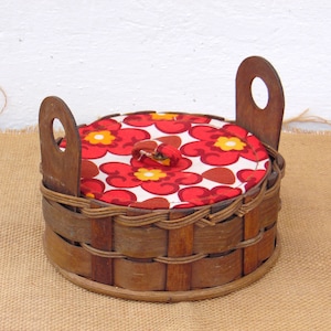Vintage Sewing Basket - Vintage Knitting Basket - Sewing Box - Jewelry Box - Home Decor