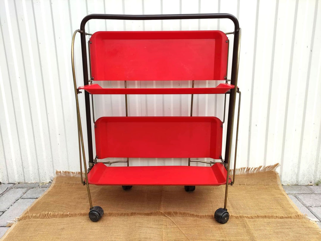 キッチンワゴン Vintage   Folding Trolley  made in italy Vintage Folding Trolley made in italy