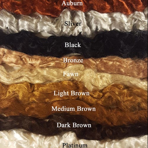 Clover Clamp Capelli Per Bambola In Viscosa, Colore Argento, Texture Ondulata (Wavy Locks), Chiusura Totale Capelli Per Bambola Viscosa - Foto 7