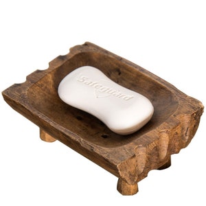 Wooden soap dish soap holder teak soap dish