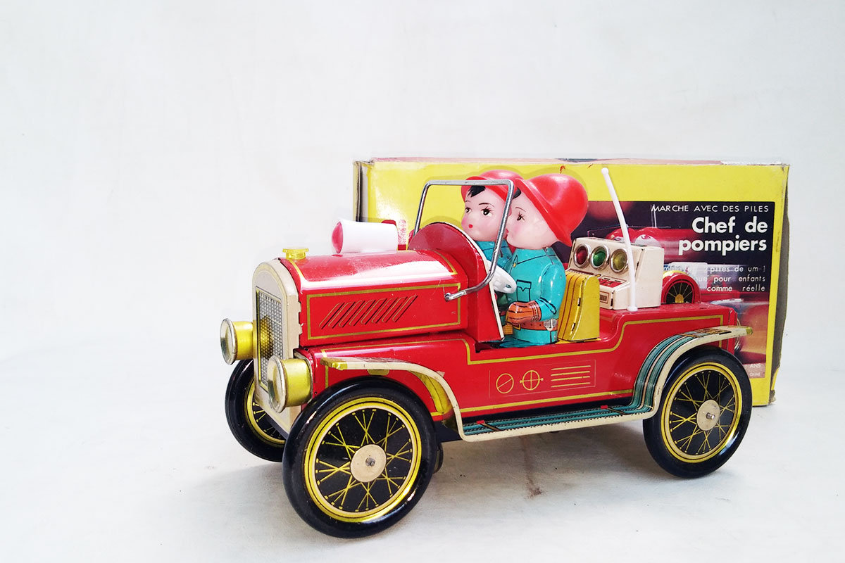Fire chief tin car - Etsy 日本