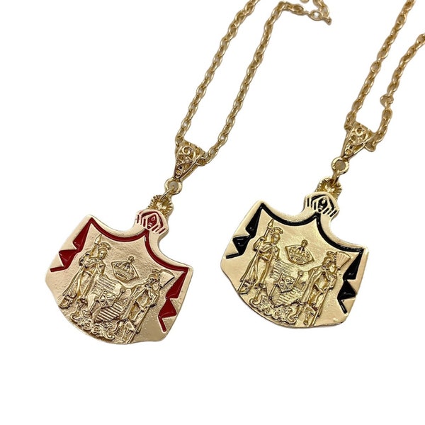 Hawaiian Coat of Arms : Hamilton Gold Necklace