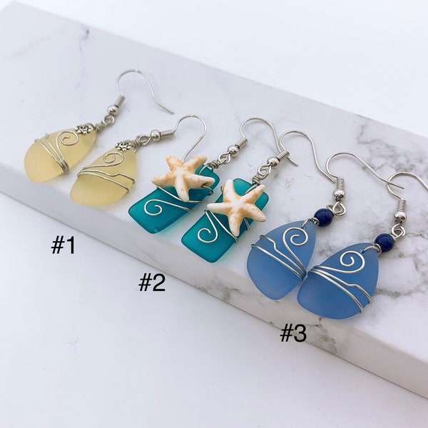 Sea glass Earrings