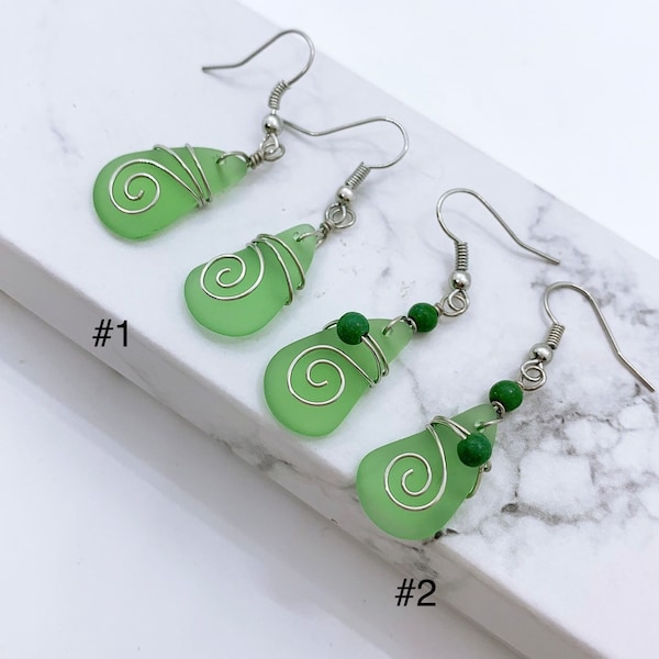 Sea glass Earrings