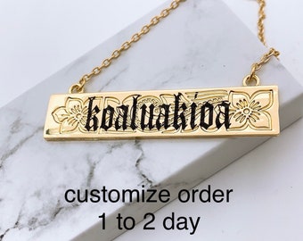 Hawaiian name pendant best sale