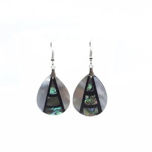 Teardrop Abalone Shell Earring