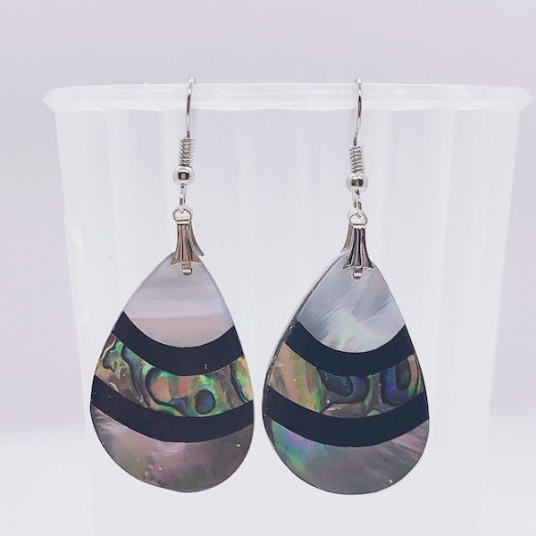 Teardrop Abalone Shell Earring