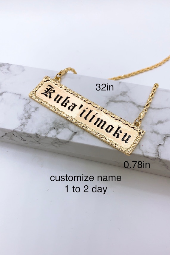 DAR Rope Nameplate Necklace – DAR Custom Jewelry