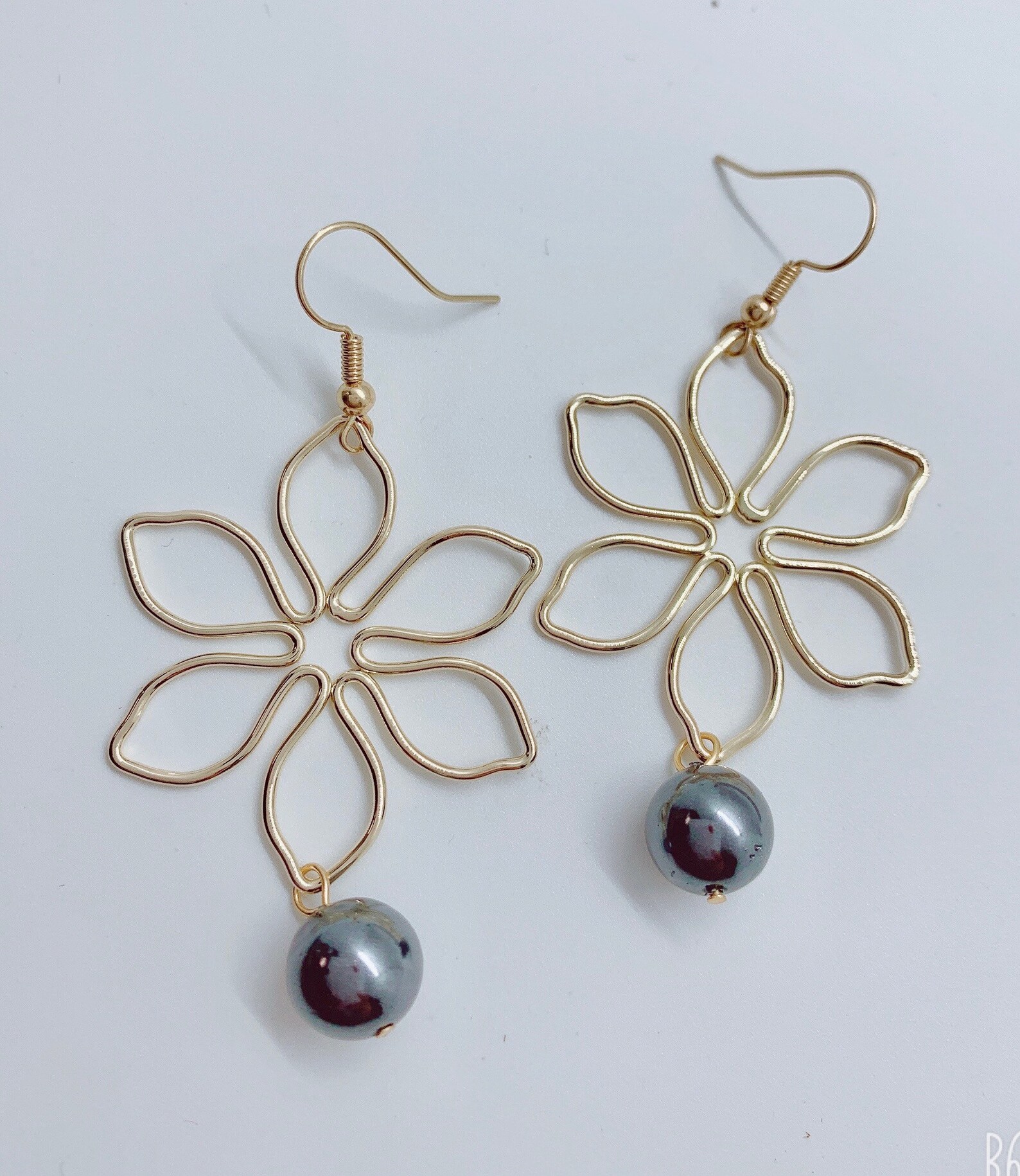 Tropical Tiare Flower Earrings Hamilton Gold Earring With Etsy