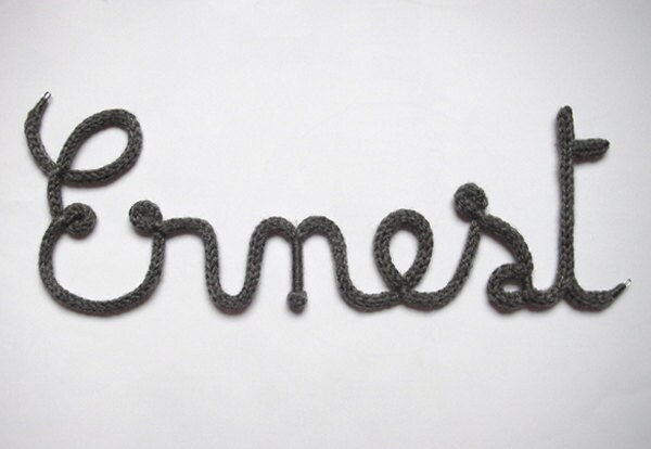 Prénom en Tricotin | avec Accroches