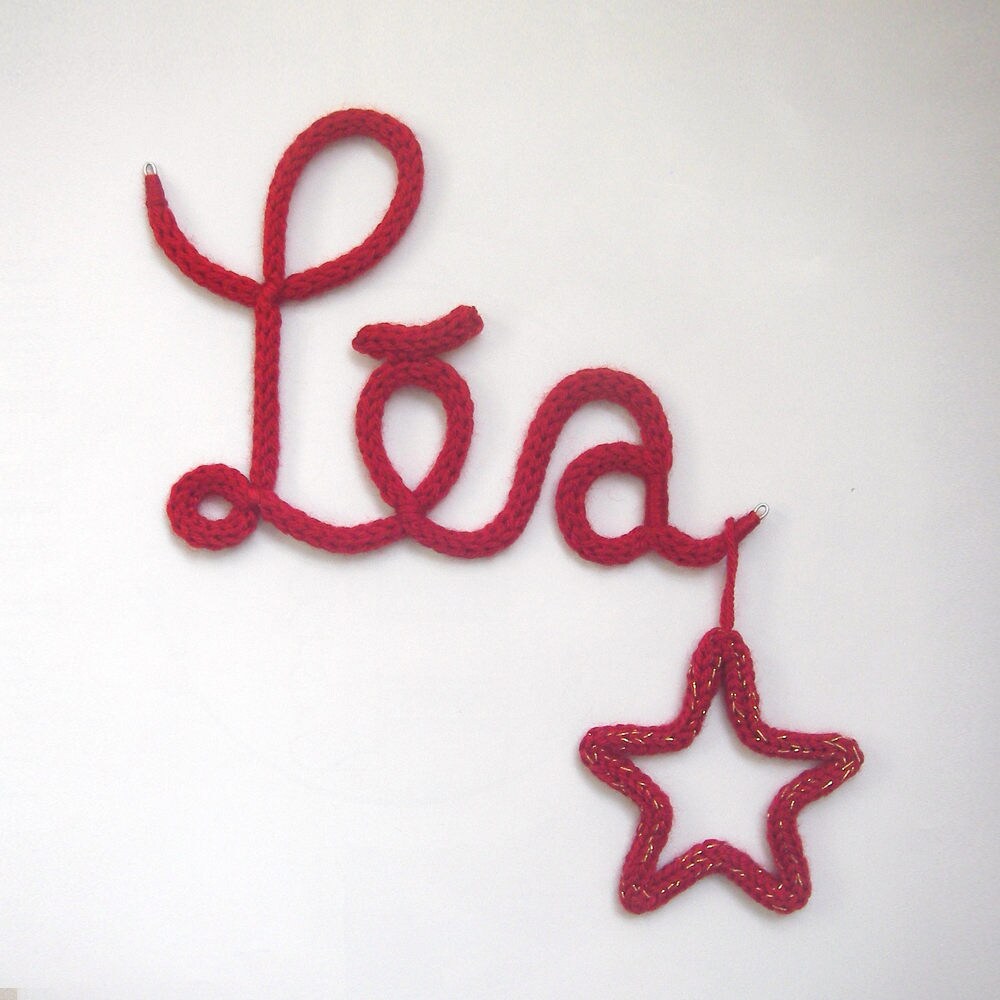 Etoile, Lune, Coeur Complémentaire en Tricotin