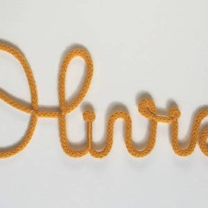 first name in knitting with hooks image 3