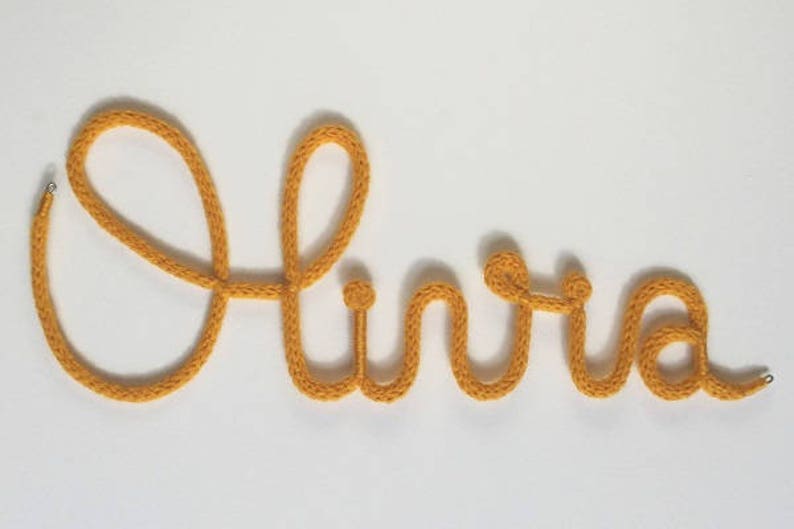 first name in knitting with hooks image 3