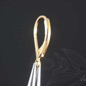 B305 60 pairs-Gold Plated-Lever Back Earrings-Earring component Ni Free image 2