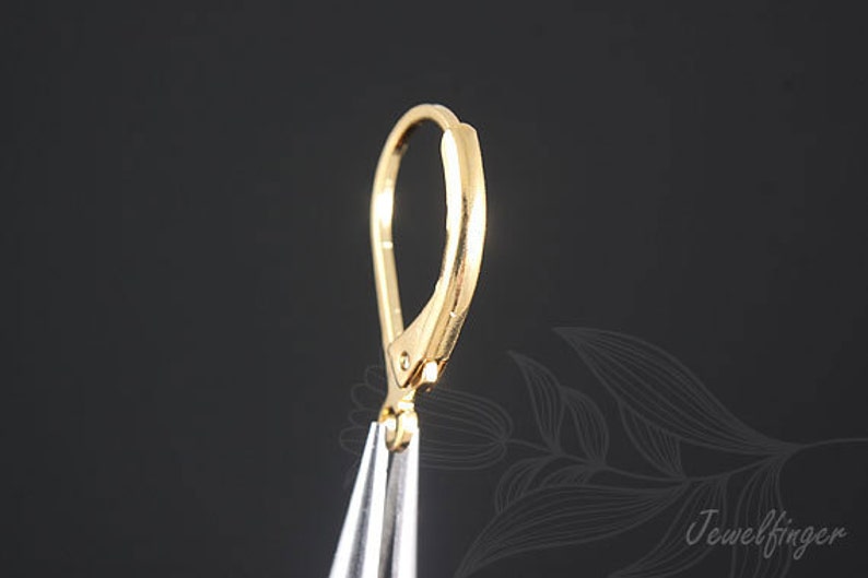 B305 60 pairs-Gold Plated-Lever Back Earrings-Earring component Ni Free image 2