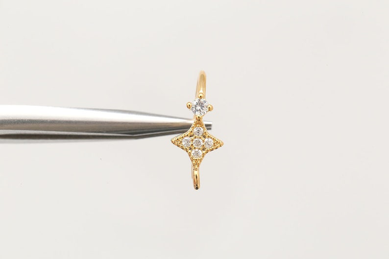CH6095-10pairs-Gold Plated-146mm CZ Earrings Wedding Bridal Earrings-Nickel Free image 3
