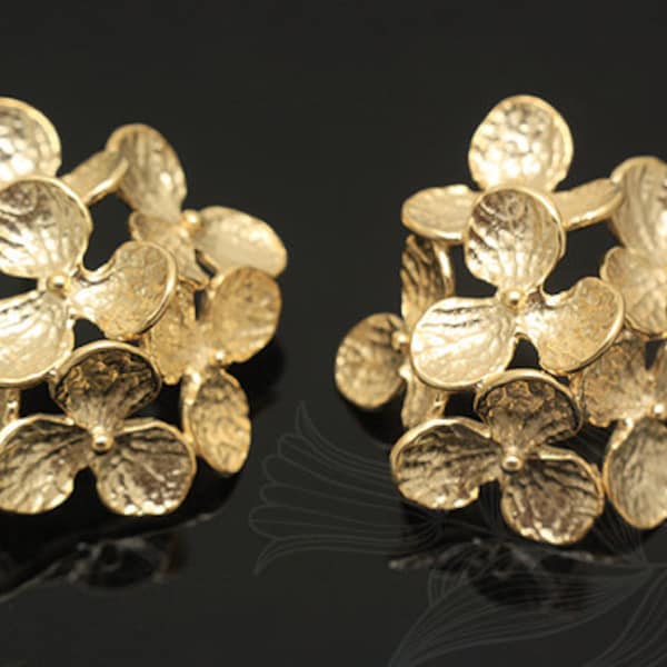 M1097-10 pairs-Matt Gold Plated-bouquet