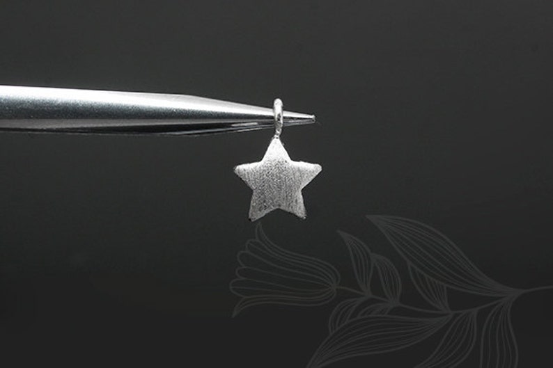 M934-20pcs-Rhodium Plated-star image 3