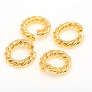 B225-10ea/100ea-Gold Plated-2.7*6mm Jump Ring, Open Link