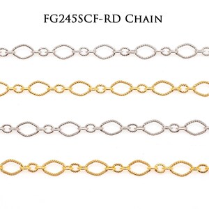 FG245SCF-RD Chain, Figaro Chain Necklace, Layered Jewelry Findings [A080,A009-1M/20M/200M]