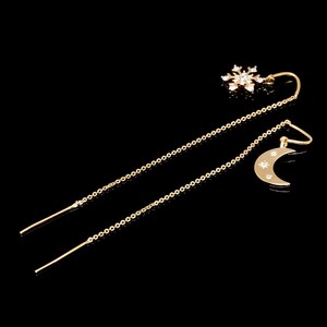 H1281- 1pair / 10 pairs- Gold Plated,Chain Hook Earring,Long Chain Earrings,Ni Free,Wholesale jewelry findings