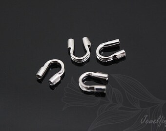 K1022- 100pcs-Rhodium Plated-Wire Guardians