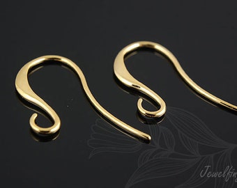 B440- 40 pairs - Gold plated-Earwires-French Hook Ear Wire-French wire hook-Nickel free