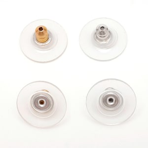 11mm Earring Backs with Pad, Plastic Earnuts, Earring Stoppers, Nickel Free [H1013,H1012-40PCS/200PCS]