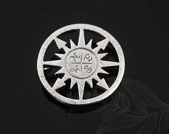 M1327-20pcs-Rhodium Plated-compass