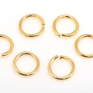 B586-10Gram/100Gram, Gold Plated 1*5mm Jump Ring, Open Link, Basic Supplies