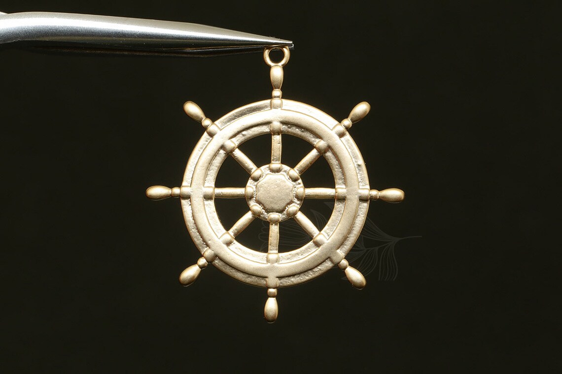 M1746-20pcs-Matt Gold Plated-rudder-Pendants-pendants for | Etsy