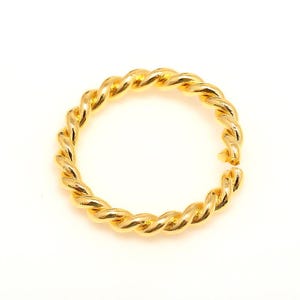 B622-10ea/100ea, Gold Plated 2*11mm Jump Ring, Open Link