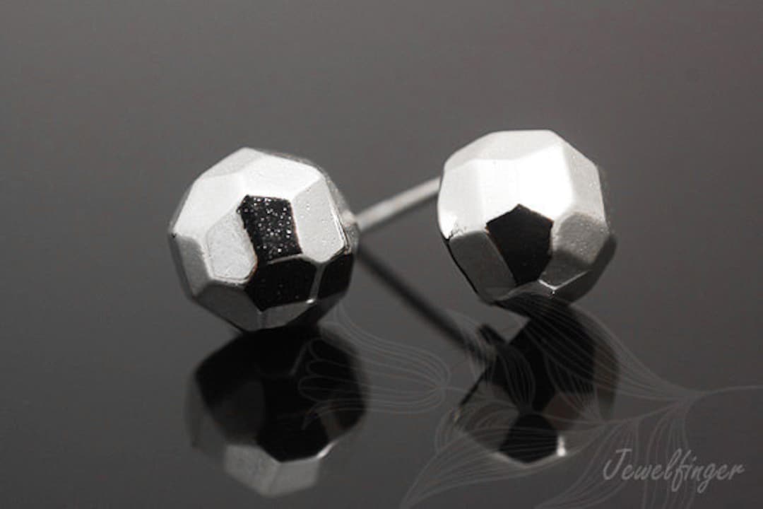 Set 5 Orecchini In Argento 925 - Bottone Con Zirconi Cubici, Ipoallergenici, Taglie 3-8 Mm, Uomo E Donna - Foto 9