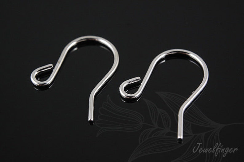 B111 100 pairs-Ternary Alloy Plated-French Hook Ear Wire-French wire hook-Fish Hook earring-Ni free,Wholesale jewelry finding image 1
