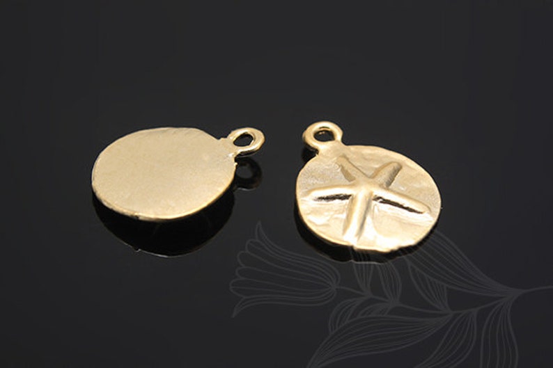 M971-100pcs-Matt Gold Plated image 2