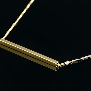 S1366-4ea/40ea-Gold Plated-50*3mm Metal Tube Beads, Stamping Blanks Bar, Square Pipe Charms, jewelry making, wholesale jewelry finding