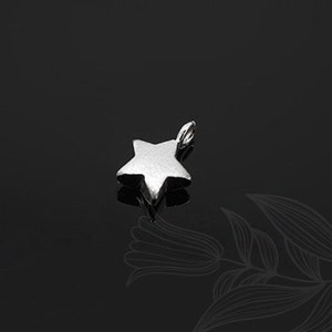 M934-20pcs-Rhodium Plated-star image 2