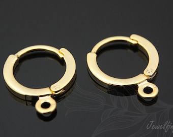 H267-20 pairs-Gold plated- Lever Back Earrings-Earring component