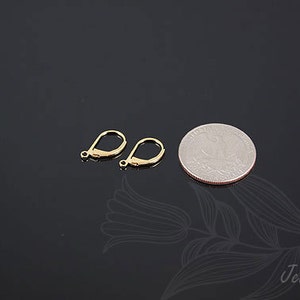 B305 60 pairs-Gold Plated-Lever Back Earrings-Earring component Ni Free image 3