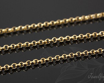 A057- 1.6mm BL-20M-Gold Plated Chain,Layerd necklace, cable chain, wholesale necklace,necklace making supplies